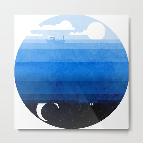 Day & Night Metal Print