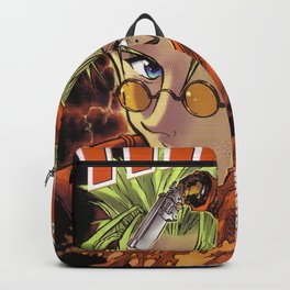 Trigun Backpack | People, Painting, Inspiration, Portrait, Peace, Fate, Eyes, Hero, Red, Beautiful 