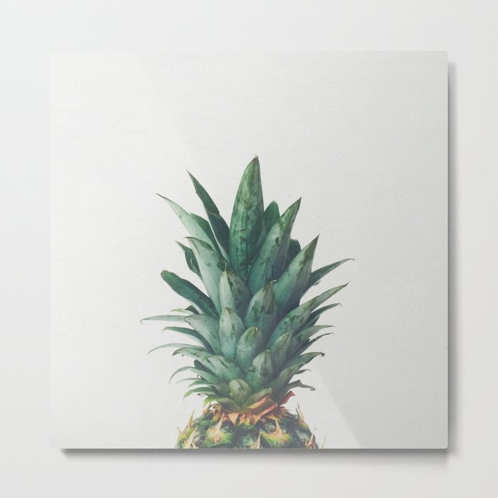 Pineapple Top Metal Print