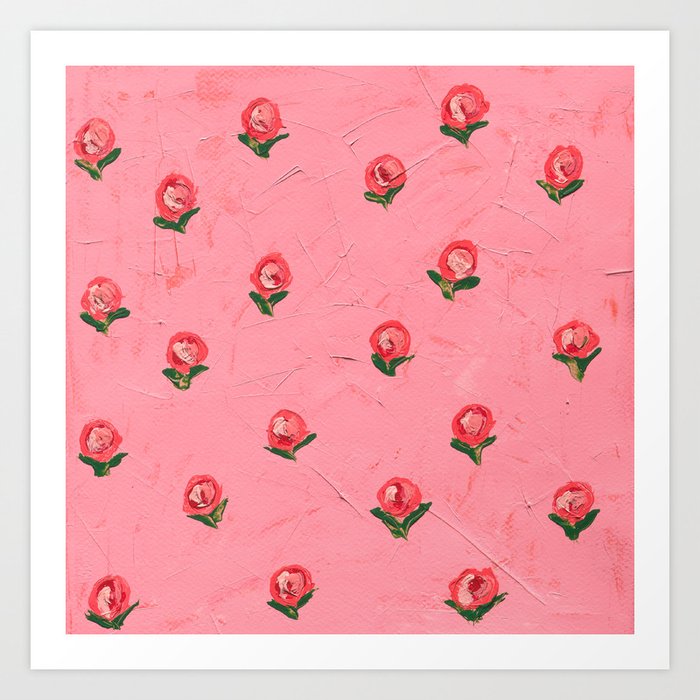 Rosebud Wall by Love Katie Darling Art Print