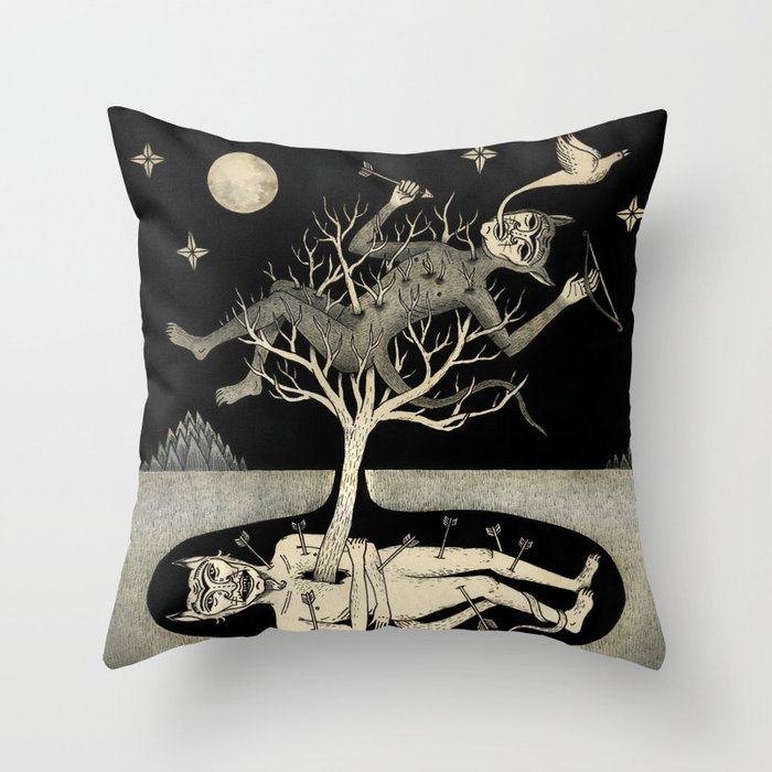 No Bad Deed Goes Unpunished Throw Pillow