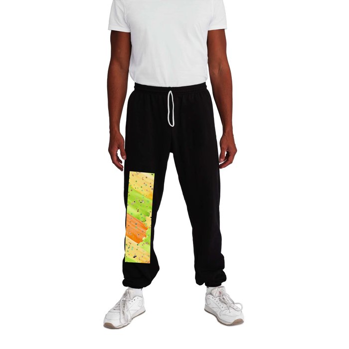Glitter Color Abstract Vintage Collection Sweatpants