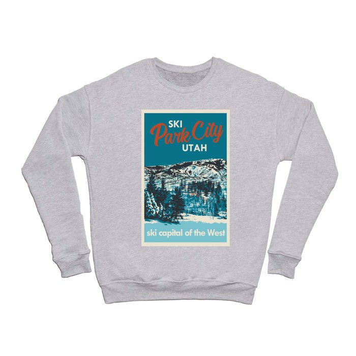 Park City Vintage Ski Poster Crewneck Sweatshirt