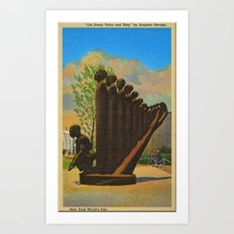 African American Masterpiece 'Lift Up Every Voice & Sing' based on the sculpture by Augusta Savage Art Print