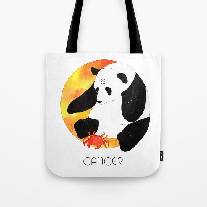 Panda Zodiac Cancer Tote Bag