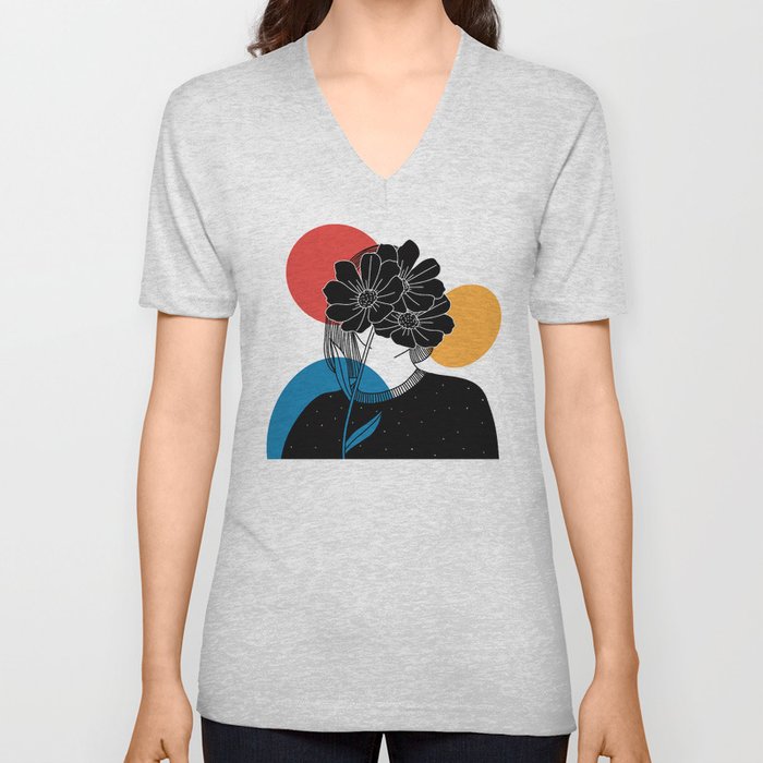 Conceptual illustration: Bloom V Neck T Shirt