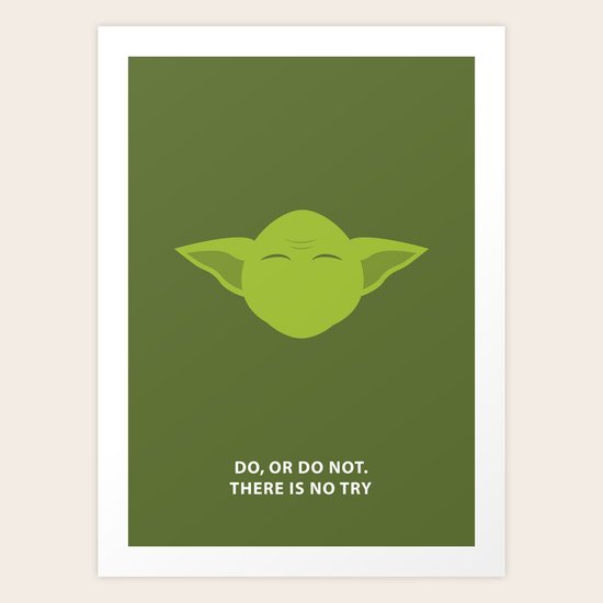 Star Wars Minimalism - Yoda Art Print