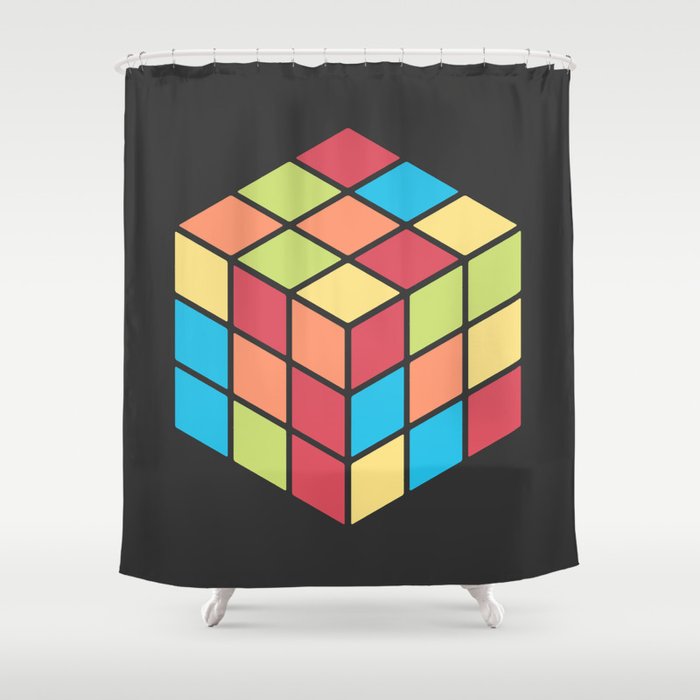 #68 Rubix Cube Shower Curtain