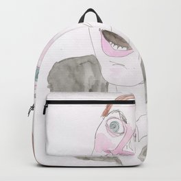Nic Cage Backpack | Watercolor, Blinddrawing, Nicolascage, Illustration, Ink Pen, Drawing 