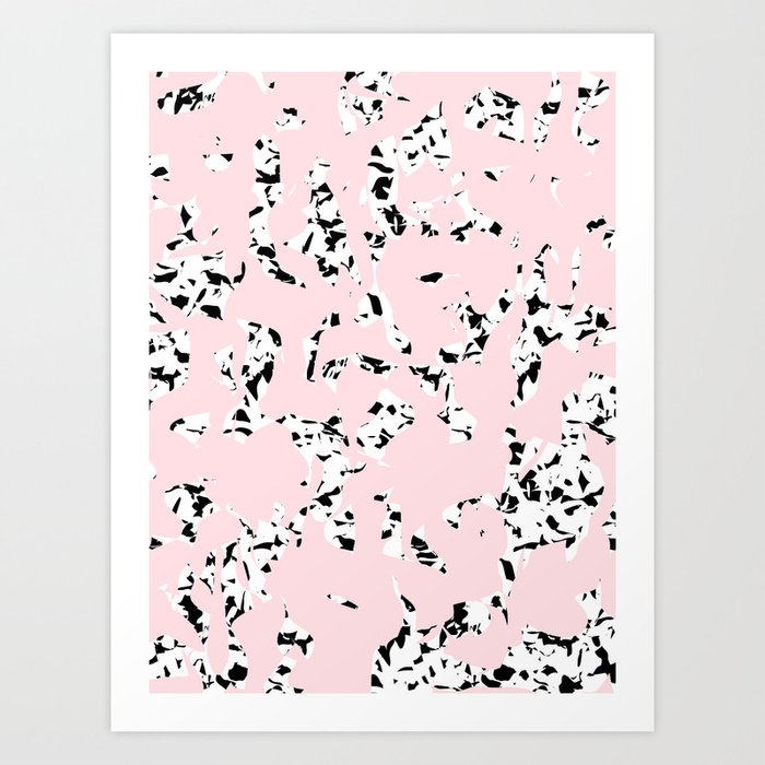 pattern no. 5 / milk & chocolate & strawberry Art Print