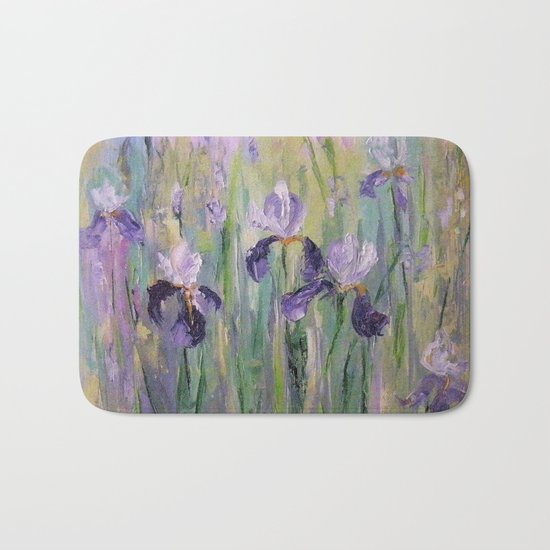 Gentle irises Bath Mat