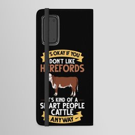 Hereford Cow Cattle Bull Beef Farm Android Wallet Case