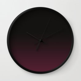 Faded Background, Burgundy, Color Change Wall Clock