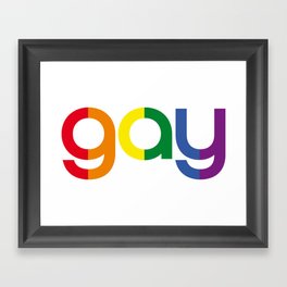 Gay Framed Art Print