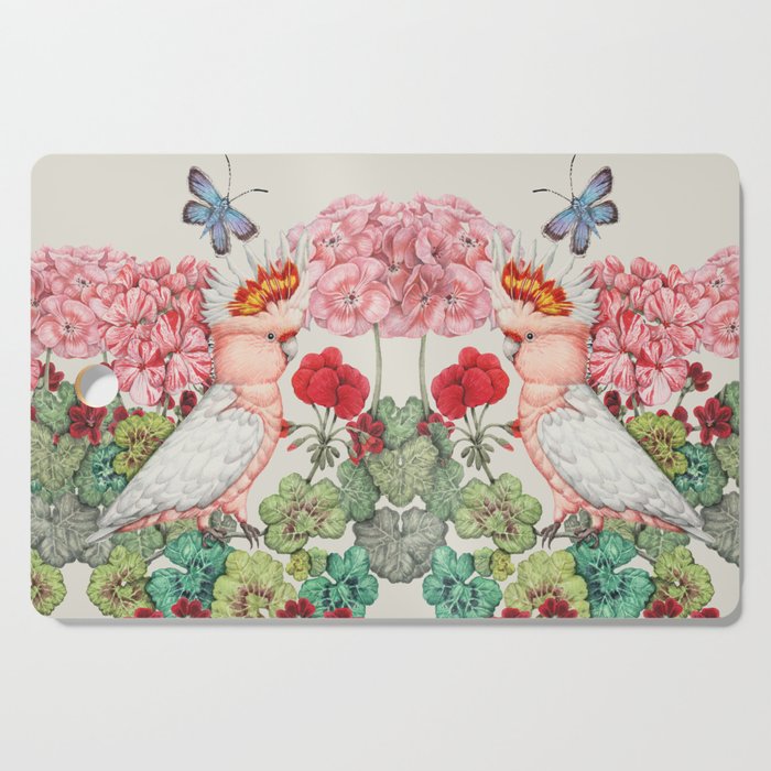 Parrot floral Cutting Board