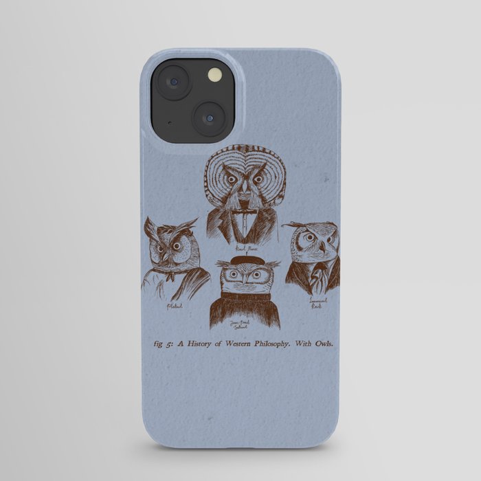 A History of Western Philosophy. With Owls. iPhone Case
