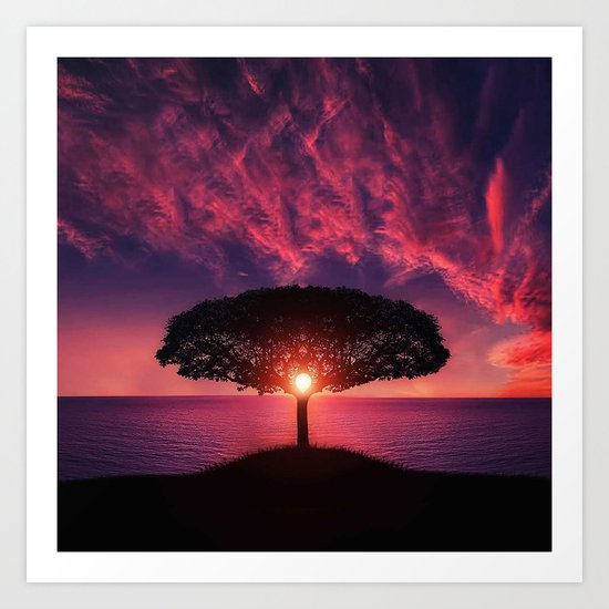 Lonely tree Art Print