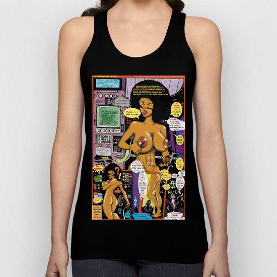 Space Chick & Nympho: Vampire Warrior Party Girl Comix #1 - Comic Book Page Unisex Tank Top