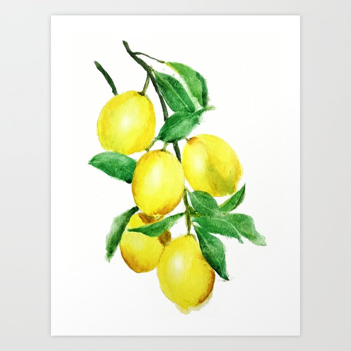 lemon Art Print