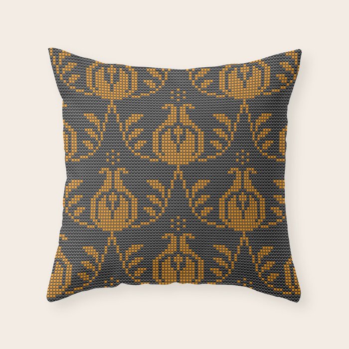 yellow textured pillow