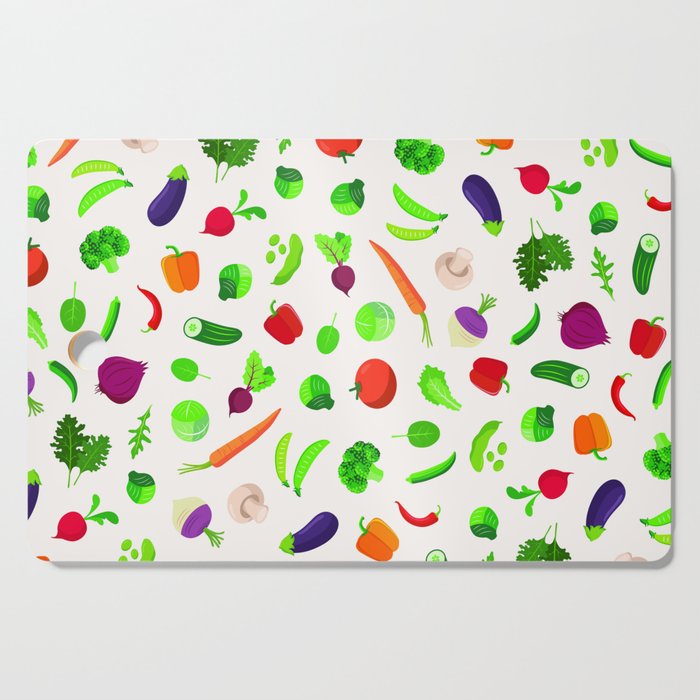 Veggie Pattern Cutting Board