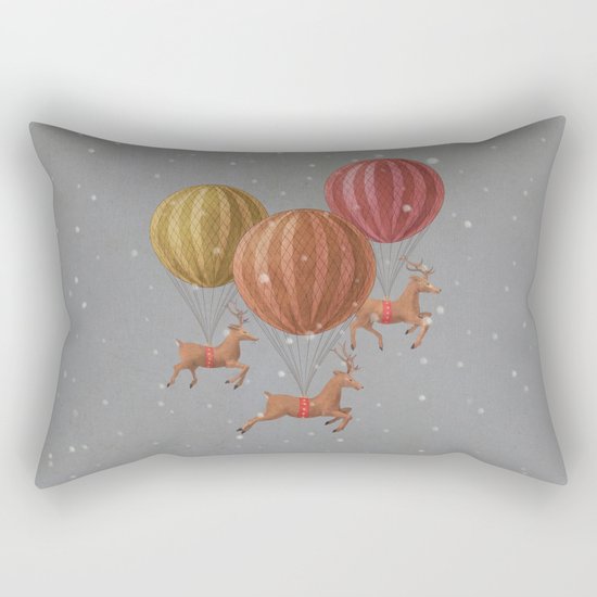 Flight of the Deer - colour option Rectangular Pillow