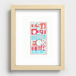 Is it time for tea? Recessed Framed Print