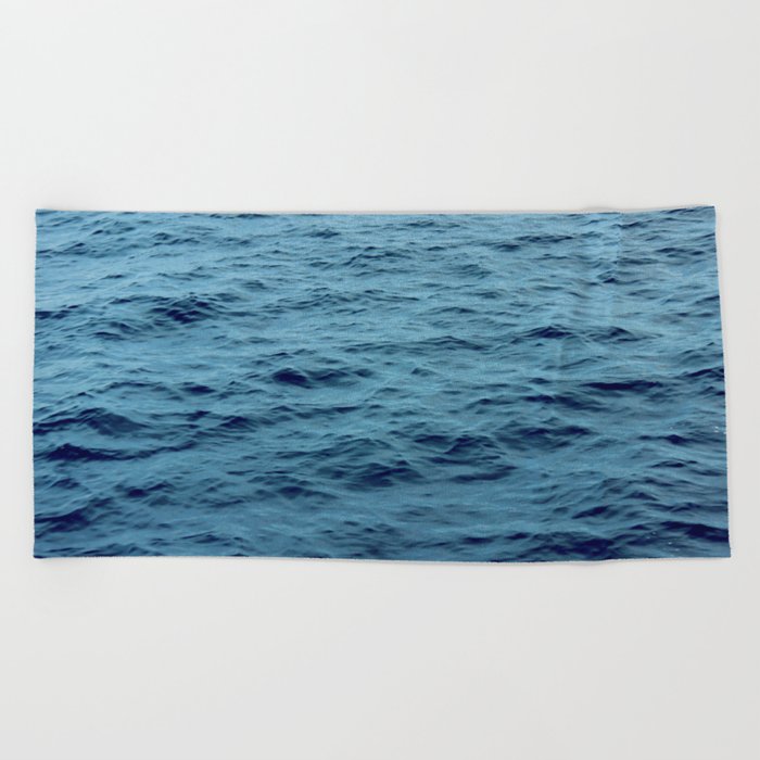 Ocean Sea Water Waves Beach Towel By Photoshop