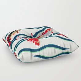 Art Nouveau Fish Floor Pillow