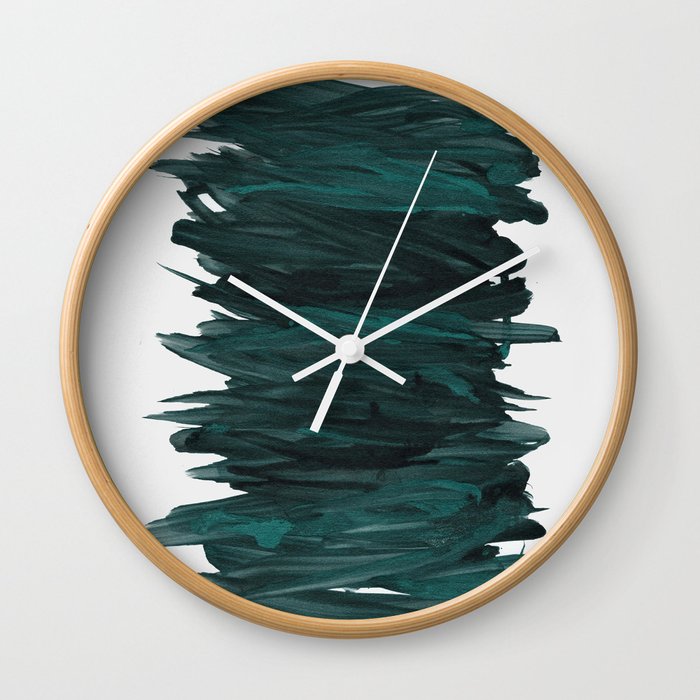 Abstract Minimalism 3 Minimal Ink Decor Art Society6 Wall Clock By Anitabellajantzart