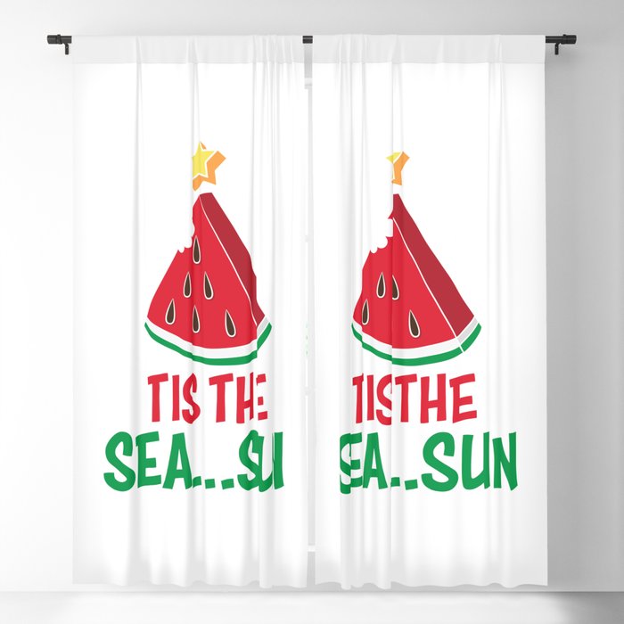 Tis The Sea...sun Funny Christmas In July Blackout Curtain