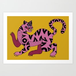 Modern Korean Tiger illustration Art Print