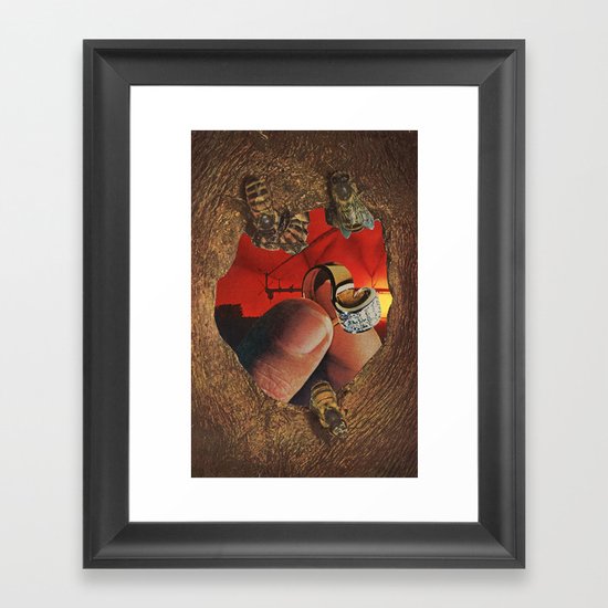 put a ring on it Framed Art Print