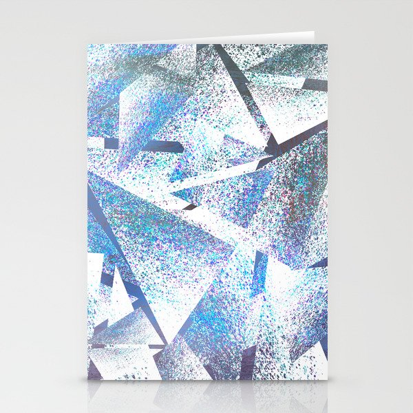 shattered sparkly ice Stationery Cards