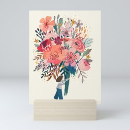 Floral bouquet Mini Art Print