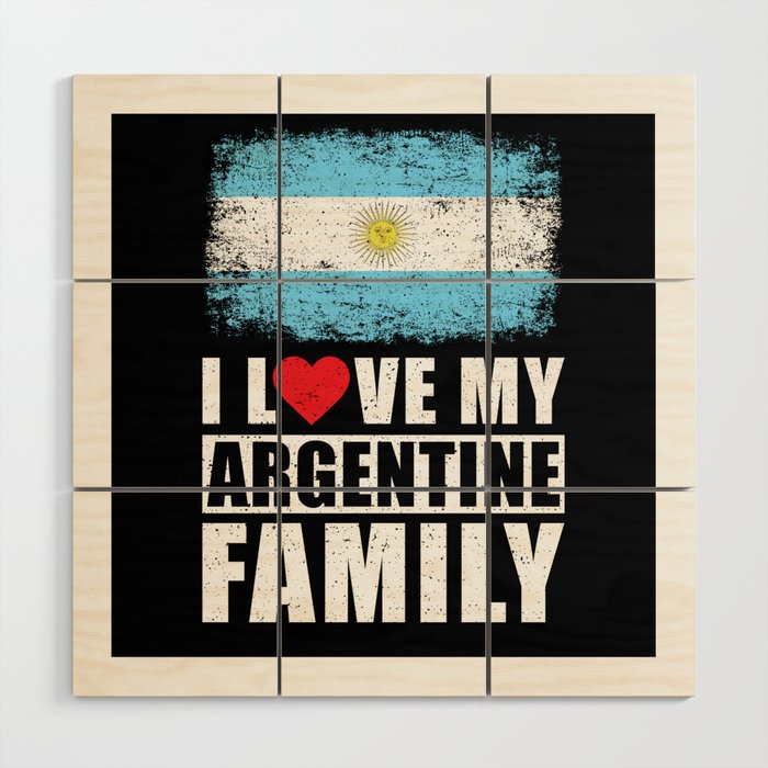 Argentine Family Wood Wall Art