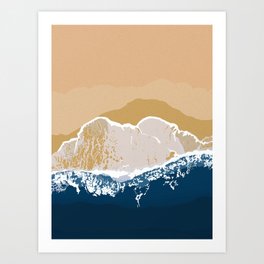 Beach Waves | Illustration  Art Print