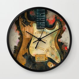 John Mayer's electric guitar Wall Clock