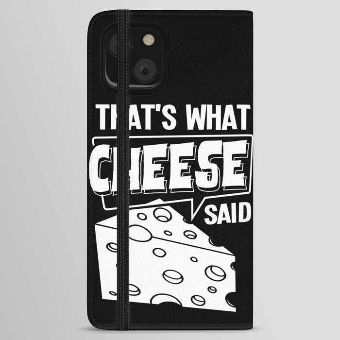 Cheese Board Sticks Vegan Funny Puns iPhone Wallet Case