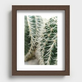 Cuddling cacti - 7 Recessed Framed Print