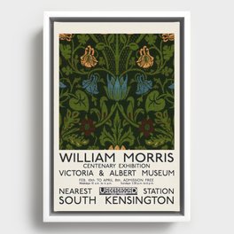 Art Exhibition Pattern (1874) William Morris Framed Canvas