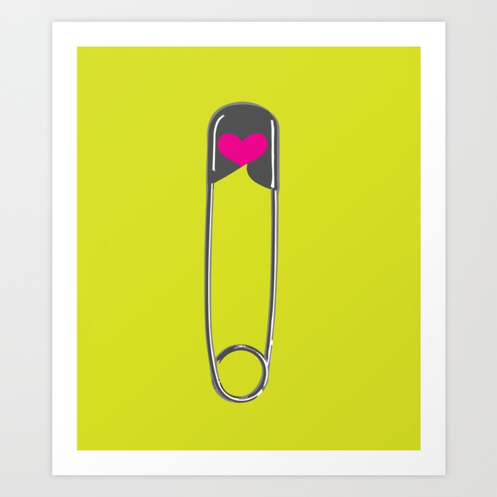 Safety pin print sale