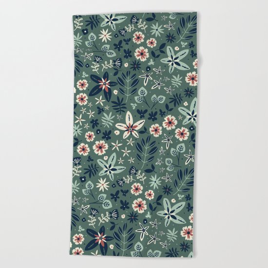 Earth Garden Beach Towel
