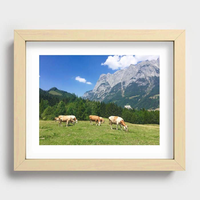 Afternoon in the Alps Recessed Framed Print