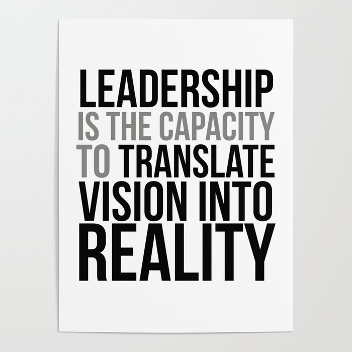 Leadership Quotes, Office Wall Art, Office Art, Office Gifts Poster