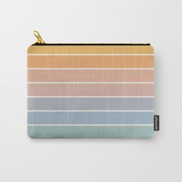 Gradient Arch XIII Retro Mid Century Modern Rainbow Carry-All Pouch