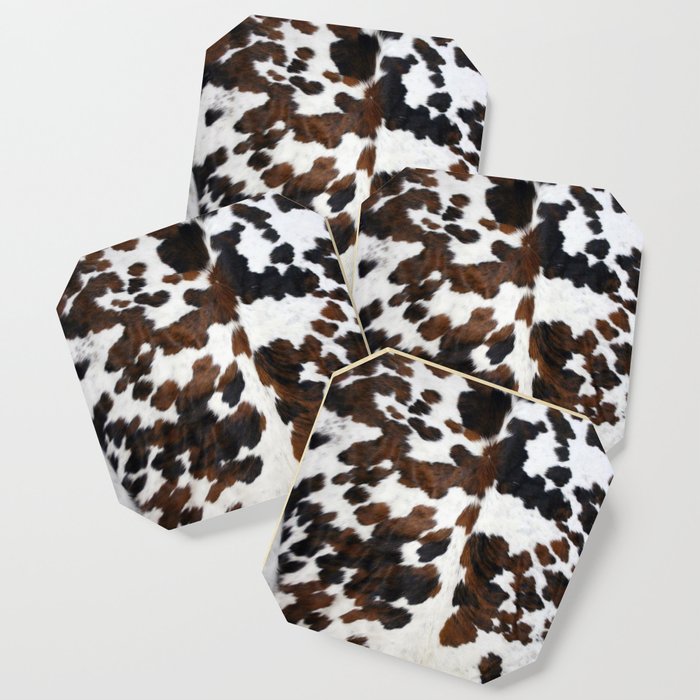 Cowhide Coaster by KOOVOX Society6