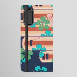 Cherry Blossoms Vintage Japanese Floral Print Android Wallet Case