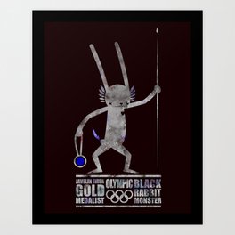 출전 CHAMPION - Olympic Dedicationg Art Print | Political, Children, People, Pop Surrealism 