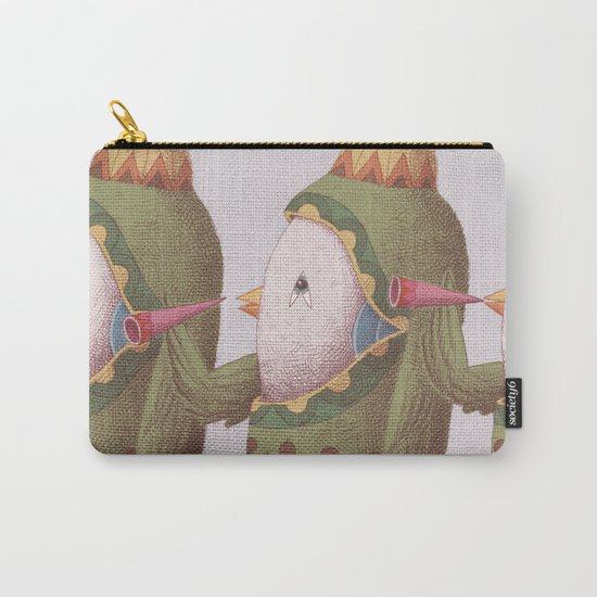3 Trumpet Birds Carry-All Pouch